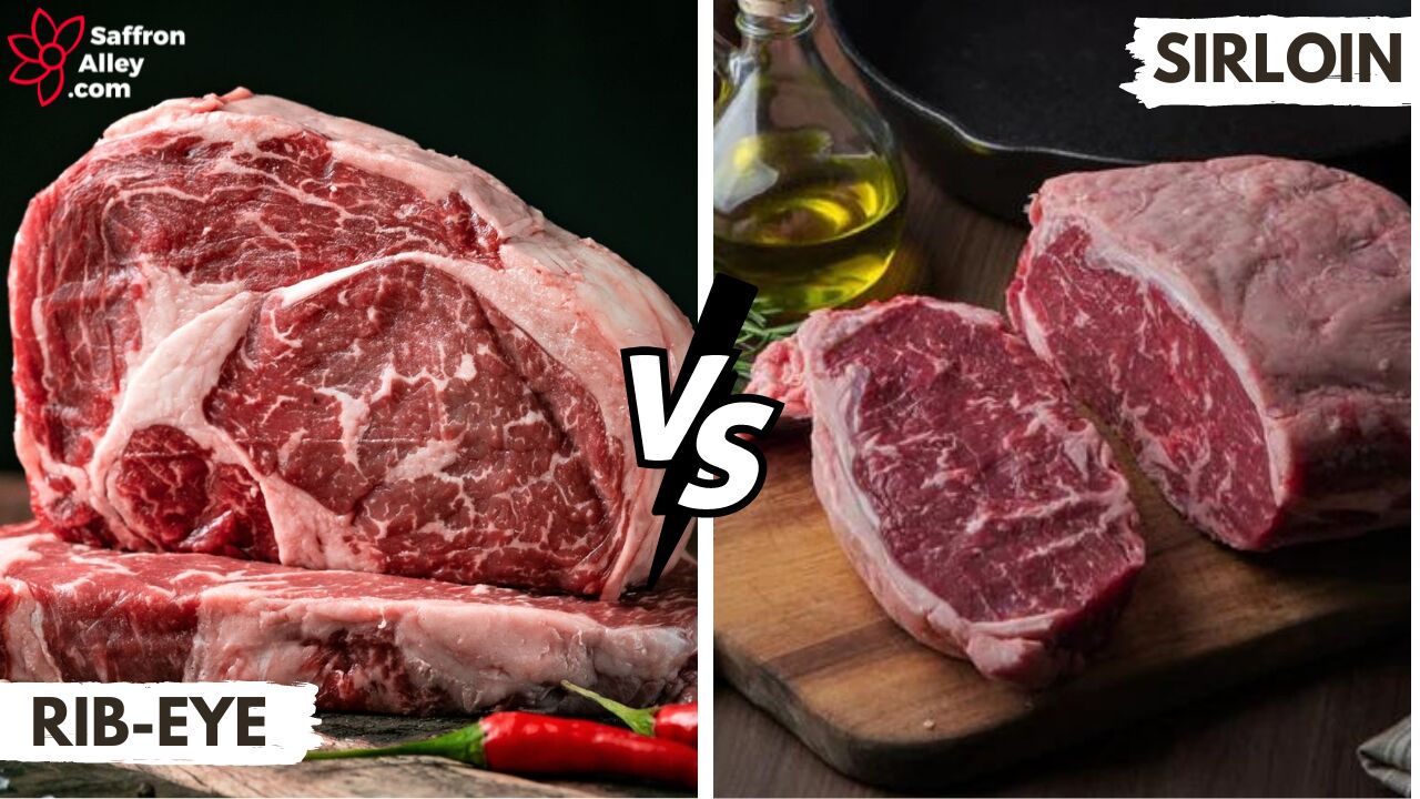🥩Ribeye vs Sirloin Steak The Battle of the Steaks 🐄 Saffron Alley